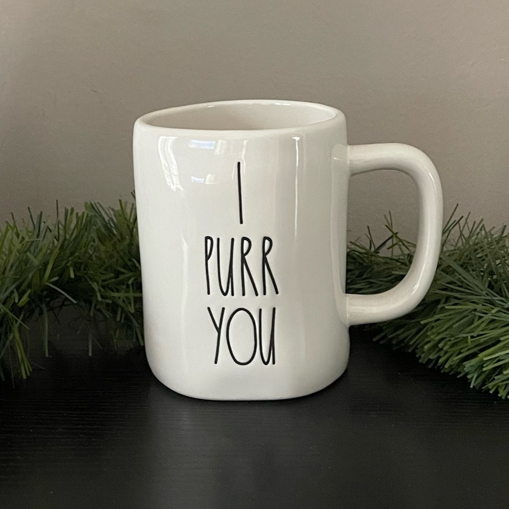 Rae Dunn ceramic cat coffee mug - I Purr You
